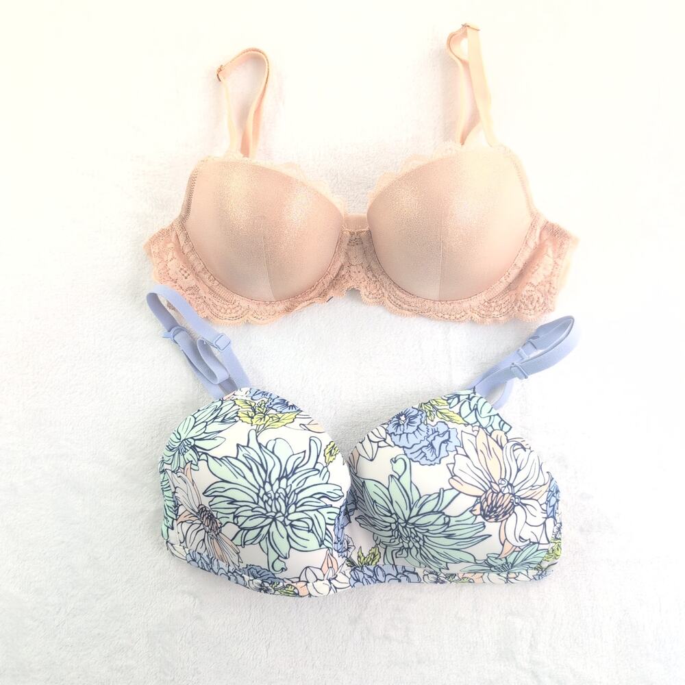 Victoria's Secret / Kindly NWT Bundle (2) Lined T Shirt Bras size 32C